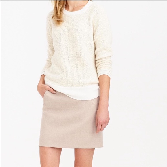 J. Crew Dresses & Skirts - J. Crew Zip-Pocket Mini Skirt Heather Stone SIze 6